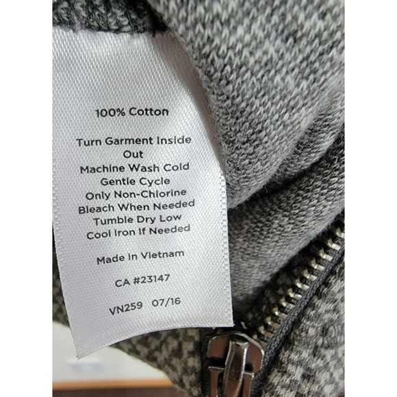 Talbots Size Small Women's Slant Half Zip Long Sleeve Sweater - Picture 3 of 6